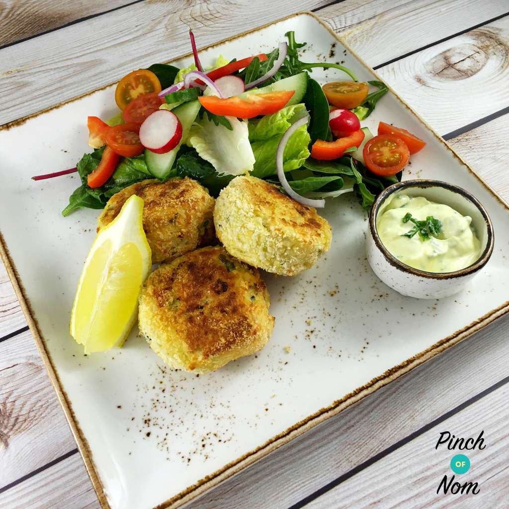 Smoked Haddock and Spring Onion Fishcakes - Pinch of Nom Slimming Recipes