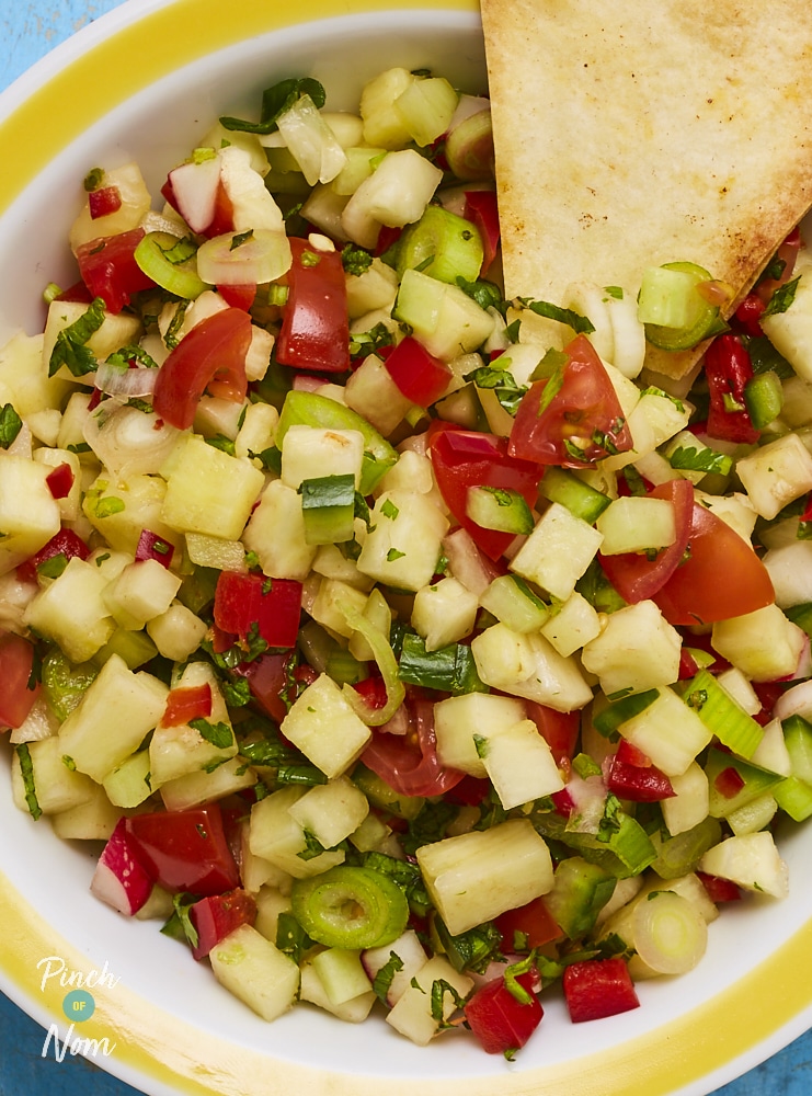 Pineapple Salsa - Pinch of Nom Slimming Recipes