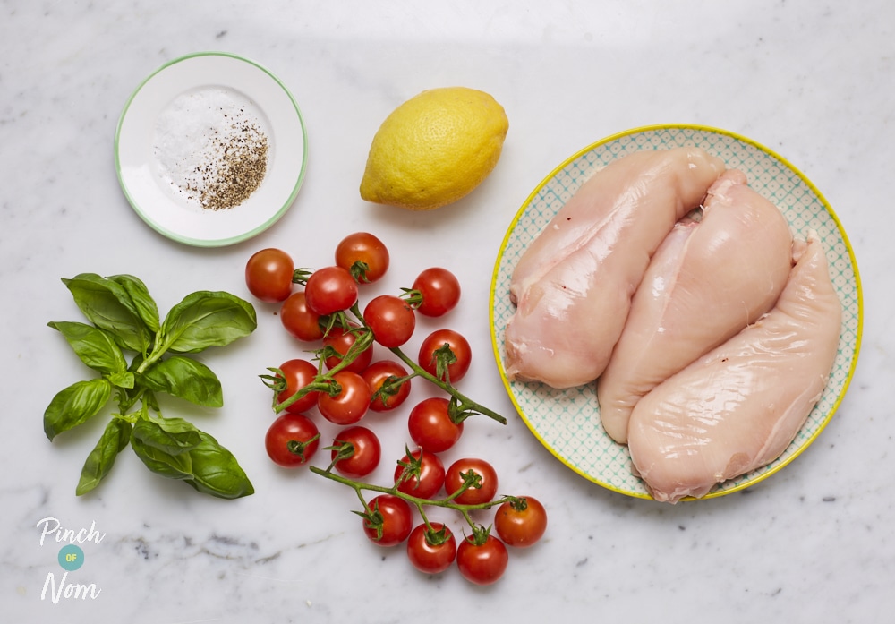 Tomato and Basil Chicken - Pinch of Nom Slimming Recipes