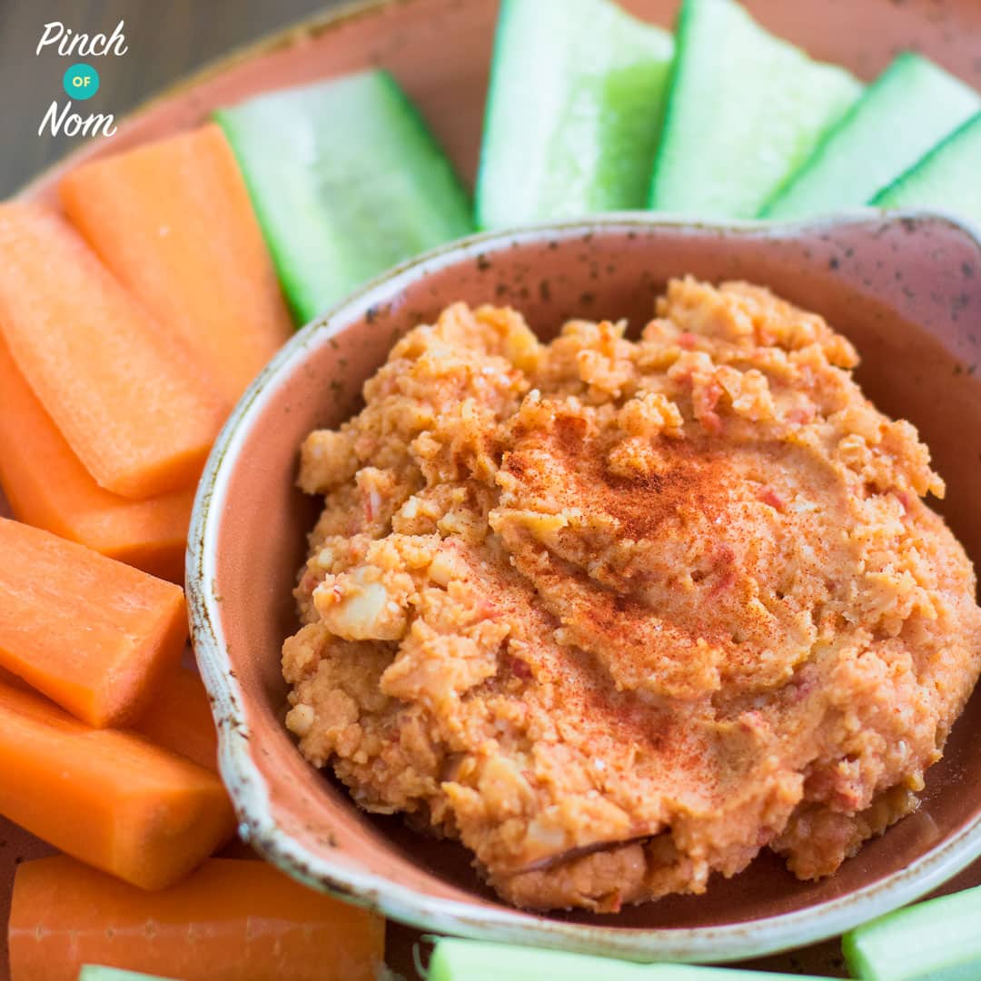 syn free roasted red pepper hummus hummus slimming world featured 5