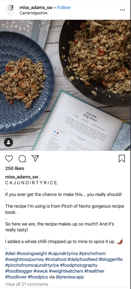 Cajun Dirty Rice - Pinch of Nom Slimming Recipes