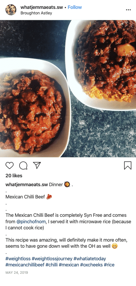 Mexican Chilli Beef - Pinch of Nom Slimming Recipes