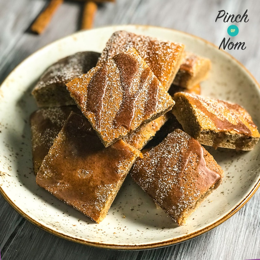 Cinnamon Drizzle Squares - Pinch of Nom Slimming Recipes