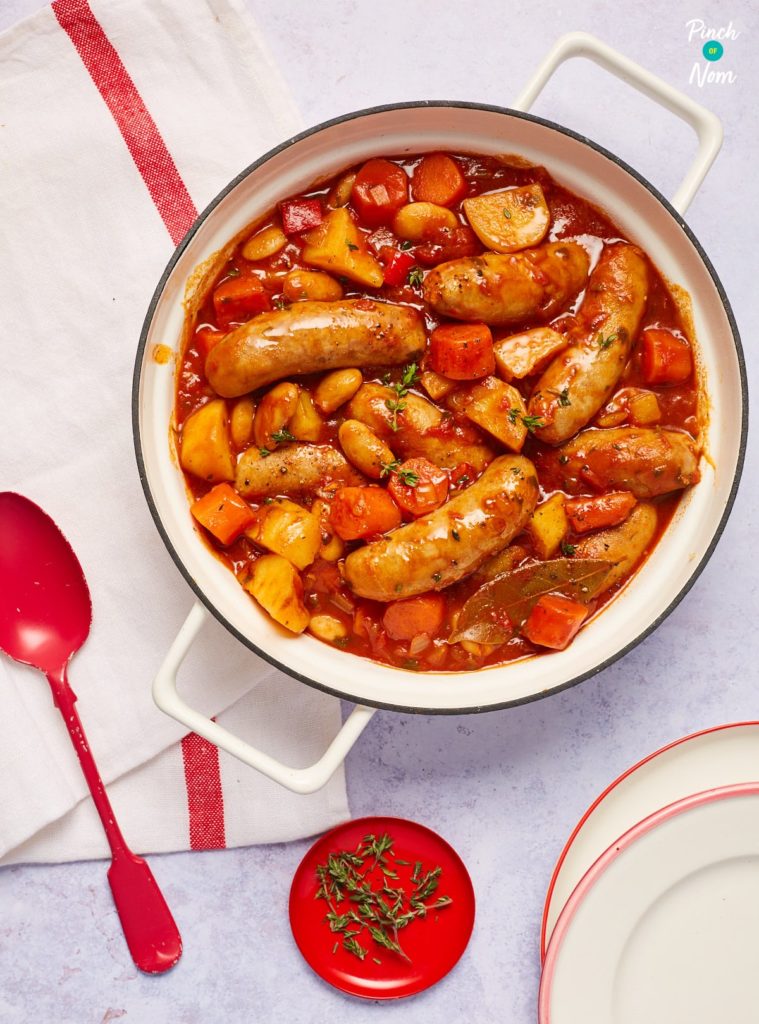 Slow Cooker Sausage Casserole - Pinch of Nom Slimming Recipes