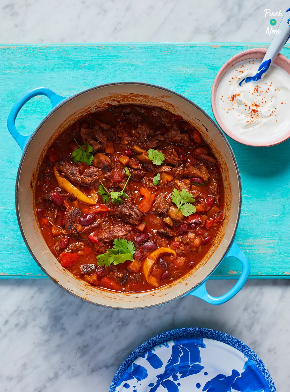 Mexican Chilli Beef pinchofnom.com