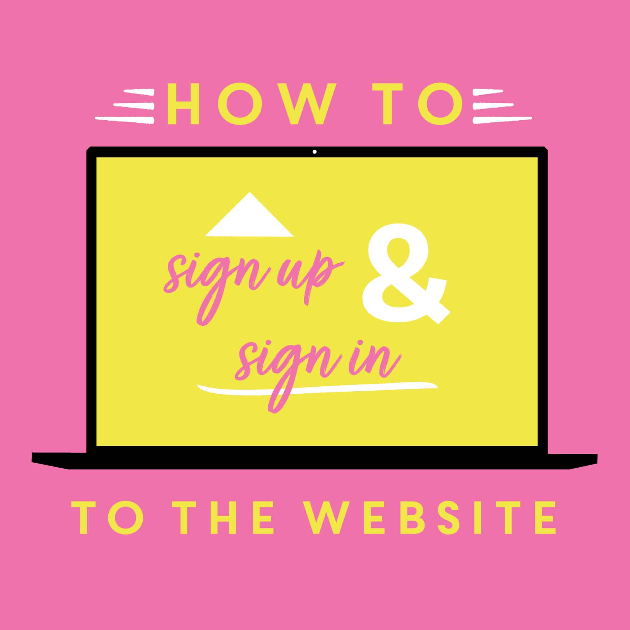 How to sign up to the website