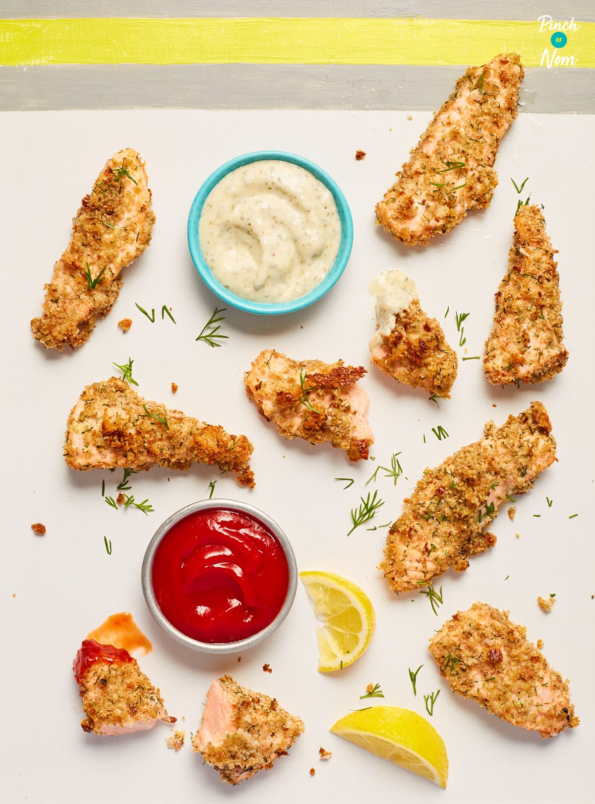 Salmon Fish Fingers - Pinch of Nom Slimming Recipes