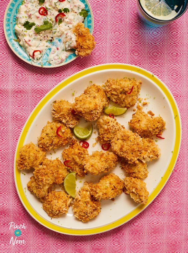 Mexican Chicken Nuggets - Pinch of Nom Slimming Recipes
