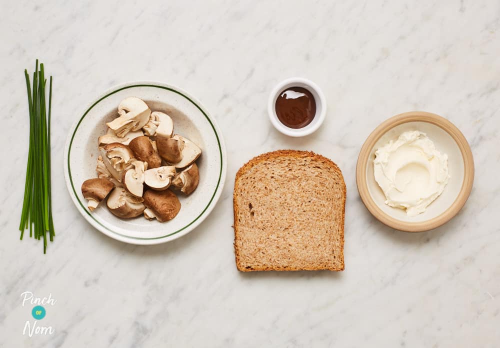 Marmite Mushrooms on Toast - Pinch of Nom Slimming Recipes