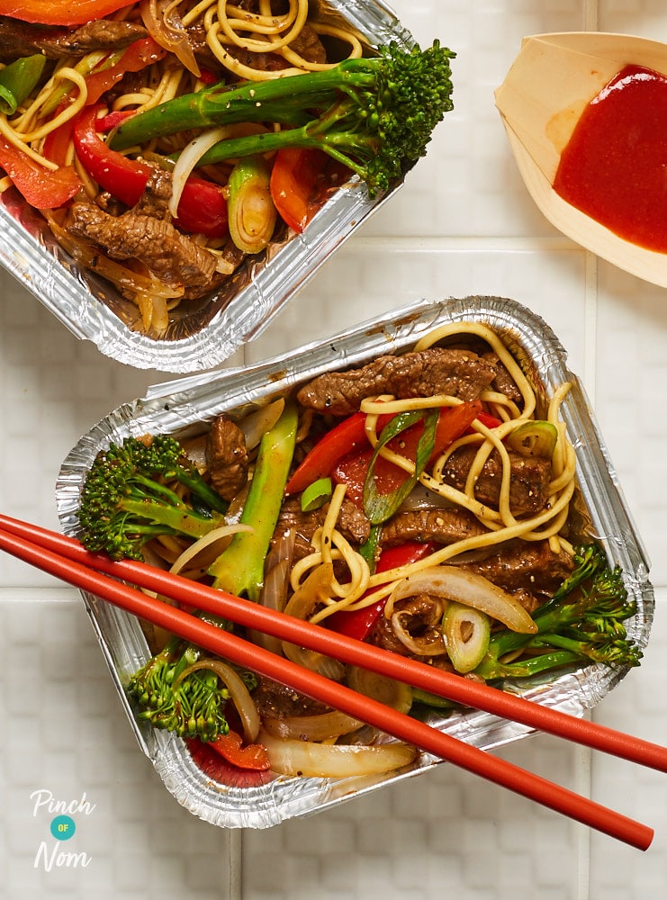 Beef And Broccoli Noodle Bowls - Pinch Of Nom