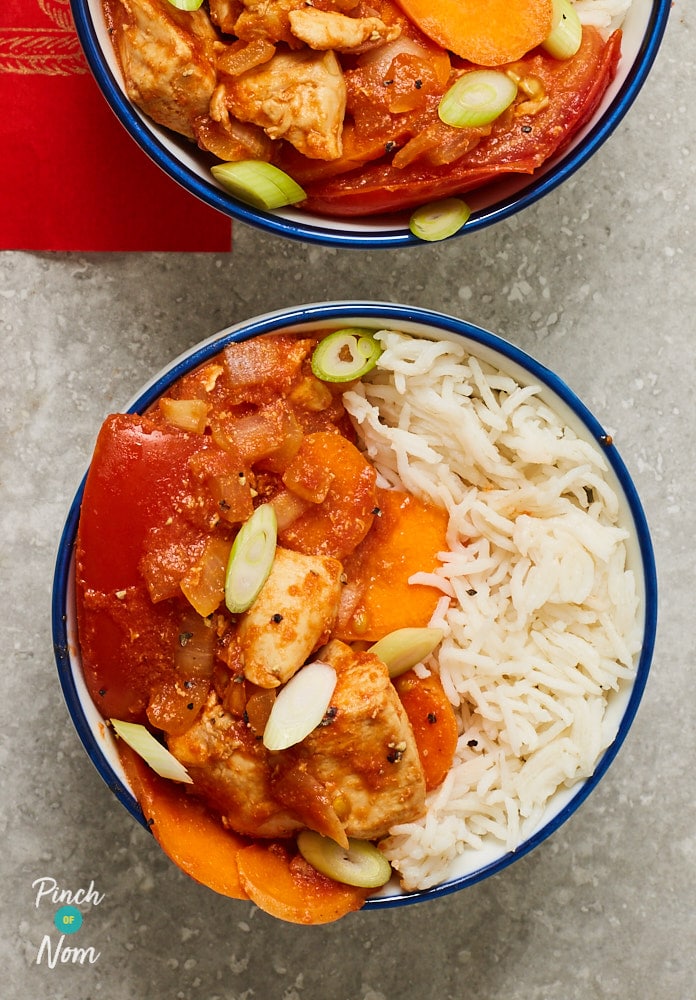 Chinese Chicken with Tomatoes - Pinch Of Nom