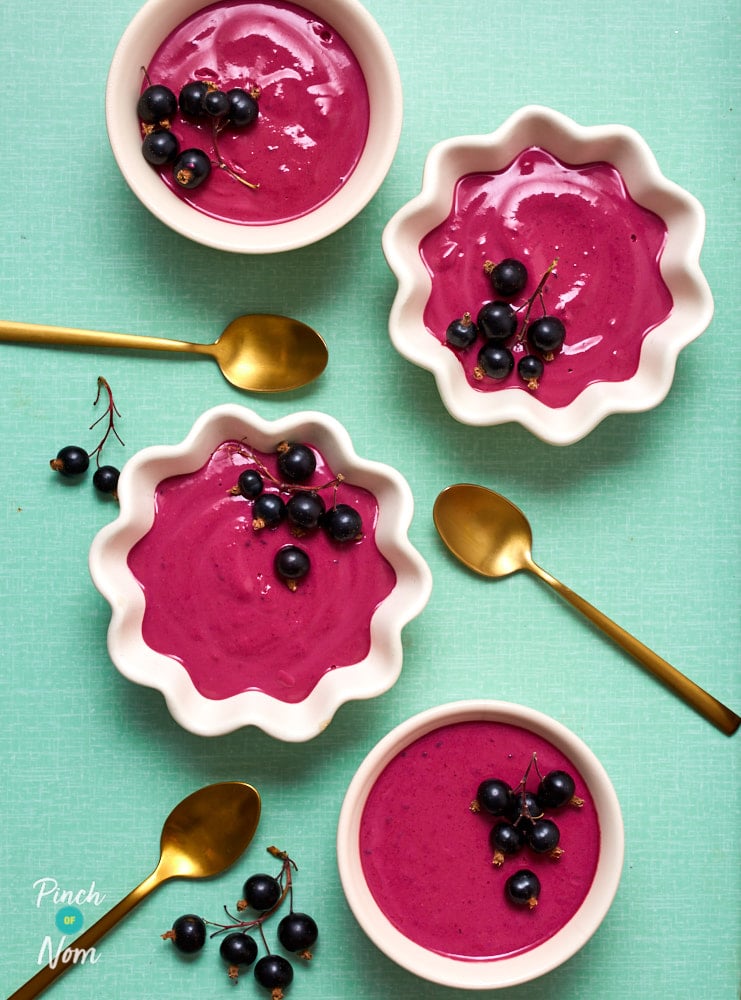 Blackcurrant Mousse - Pinch of Nom Slimming Recipes