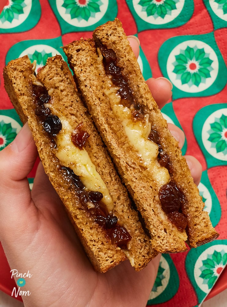 Mince Pie Cheese Toastie_- Pinch of Nom Slimming Recipes