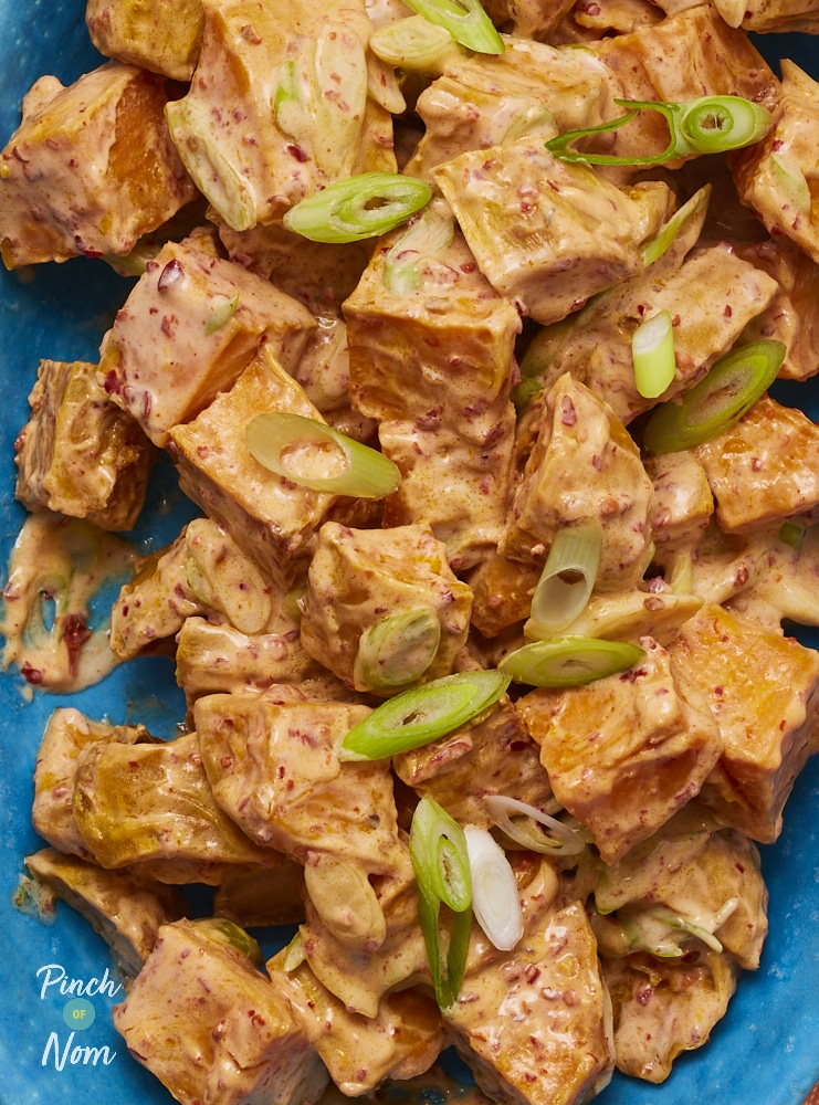 Sweet Potato and Harissa Salad - Pinch of Nom Slimming Recipes