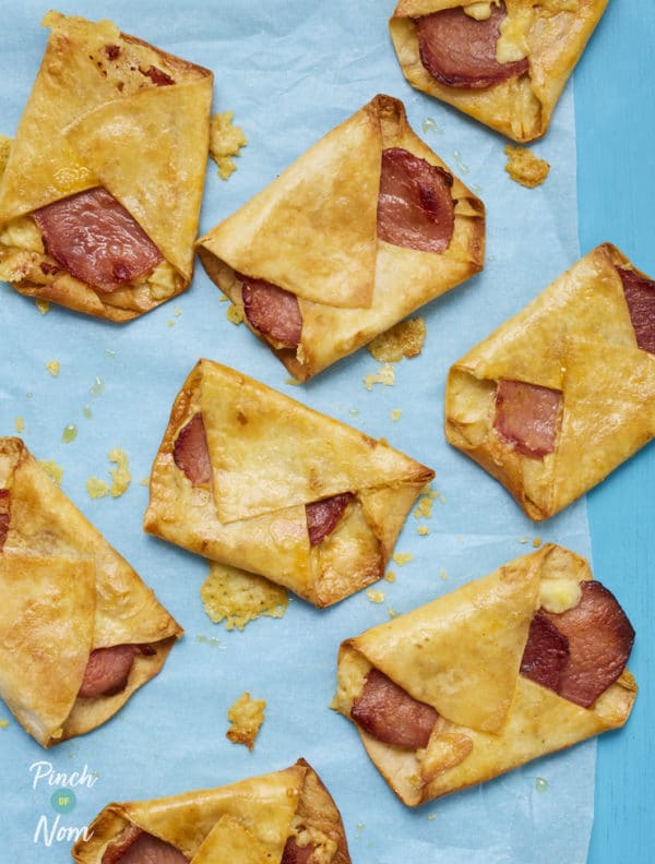Bacon and Cheese Turnovers - Pinch Of Nom