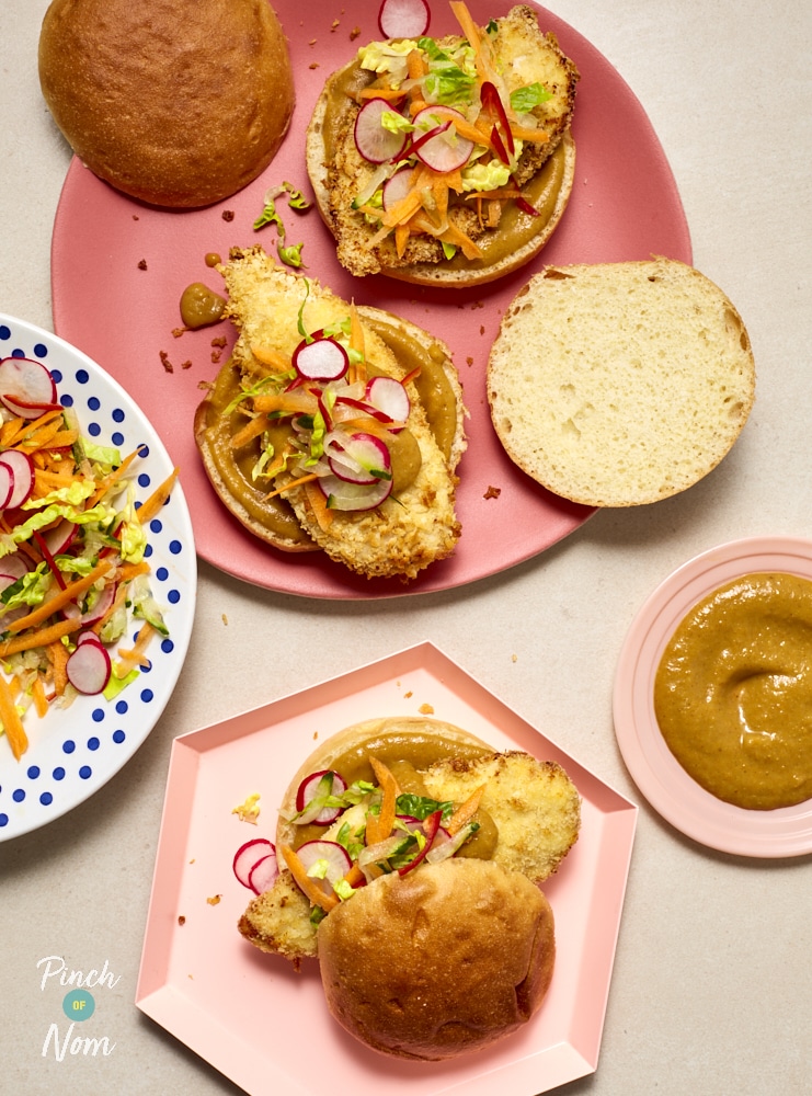 Katsu Curry Burger - Pinch of Nom Slimming Recipes