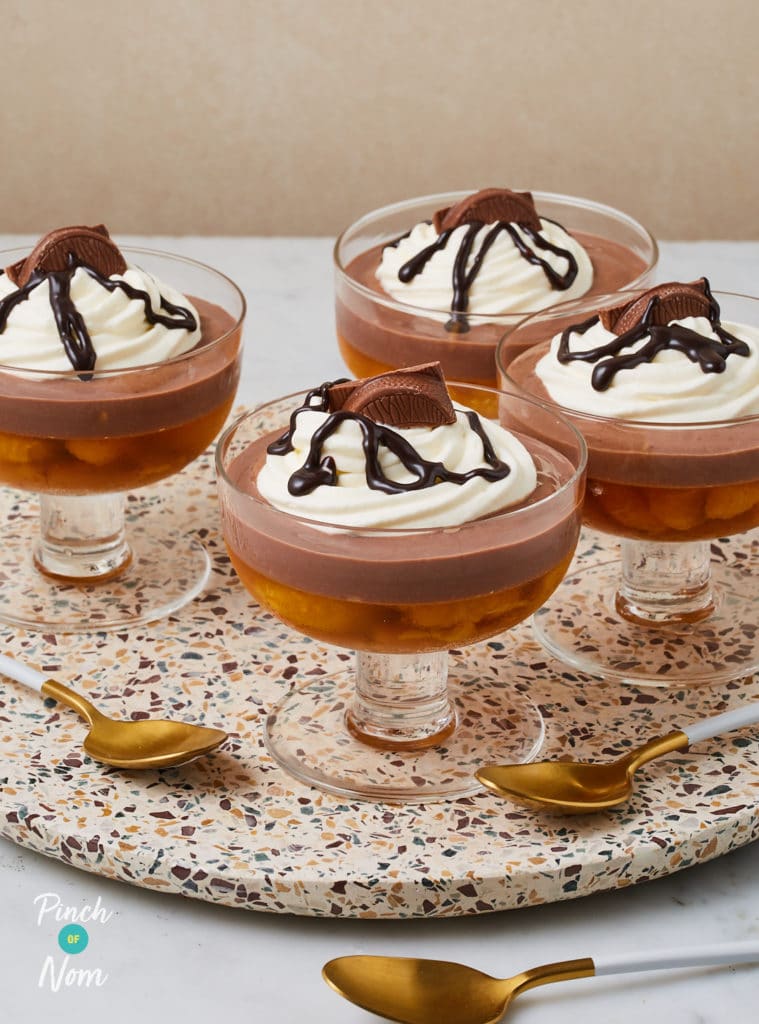 Chocolate Orange Trifles - Pinch of Nom Slimming Recipes