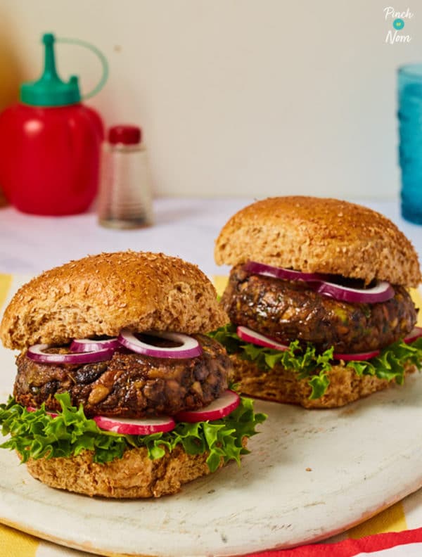 Mushroom Burgers - Pinch Of Nom