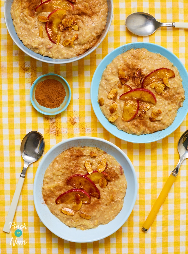 Apple Pie Porridge - Pinch of Nom Slimming Recipes