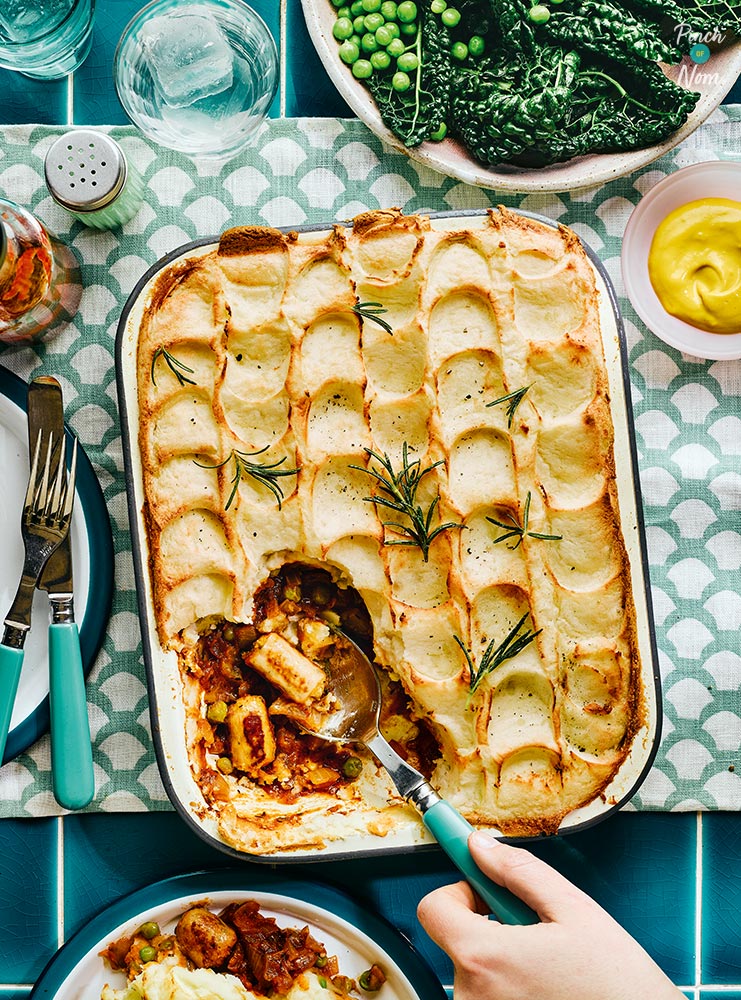 Bangers and Mash Pie - Pinch of Nom Slimming Recipes