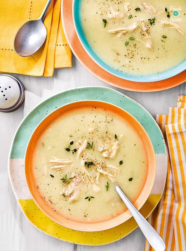 Creamy Chicken Soup - Pinch of Nom Slimming Recipes