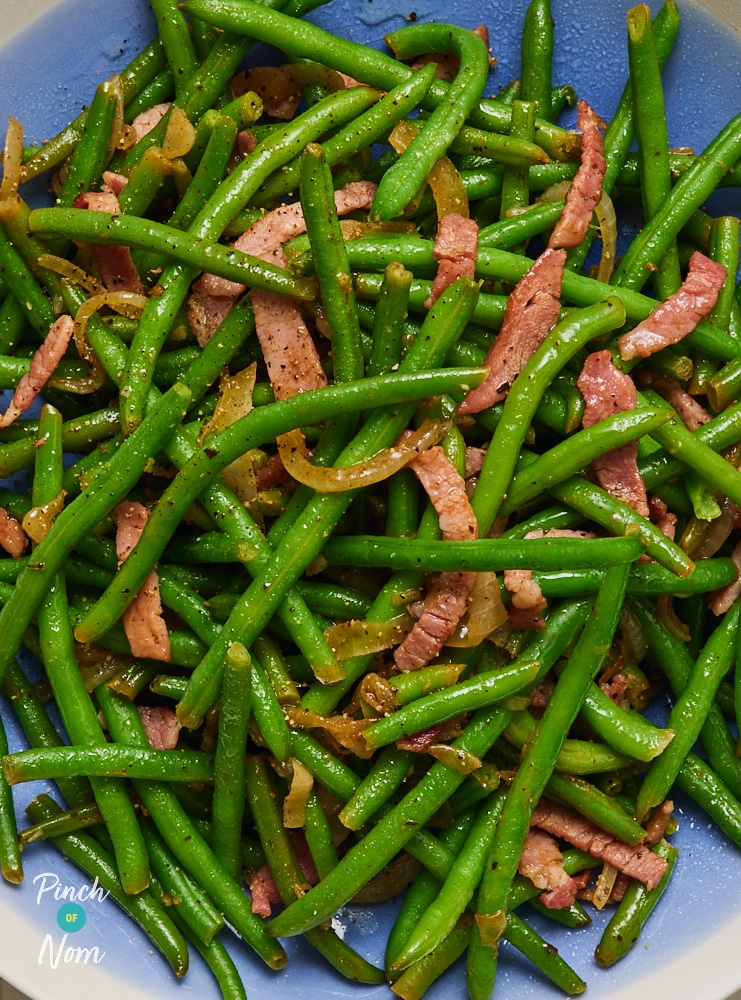 Cajun Style Green Beans - Pinch of Nom Slimming Recipes