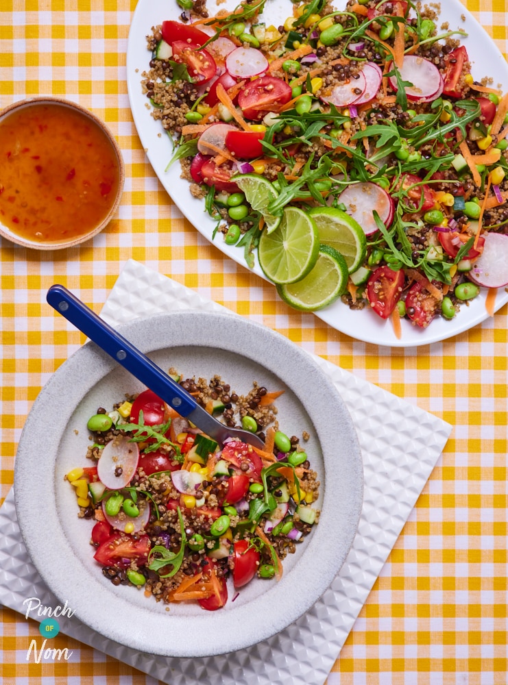 Salad Grain Bowl - Pinch of Nom Slimming Recipes