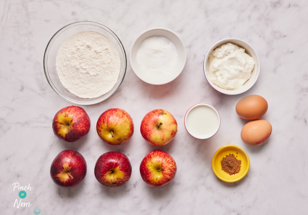 Crustless Apple Pie - Pinch of Nom Slimming Recipes